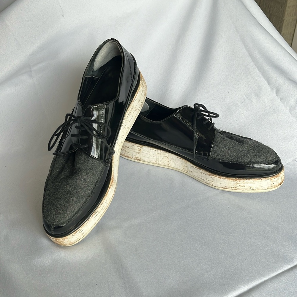 Rachel Comey Reeves Cork Patent Leather Platform Oxford